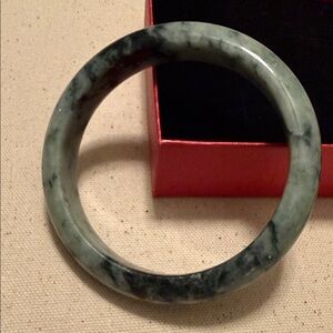 Green Jade Bangle Bracelet